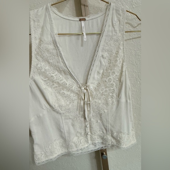 Free People Jaida Embroidered Lace-Up Vest - Picture 4 of 8